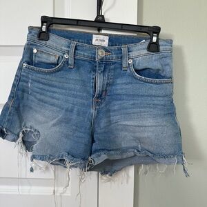 Hudson Jeans Valeri Cut Off 1” Cuff Short Women's Distressed Blue Jean Shorts 26